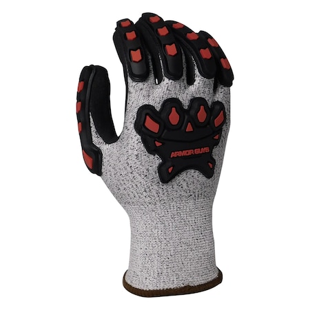 Armor Guys Cut Resistant Gloves, Cut Level A3 , HCT MicroFoam Nitrile Palm , S 12 PK 02-030-S